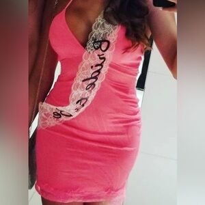 Pink dress Lacey dress